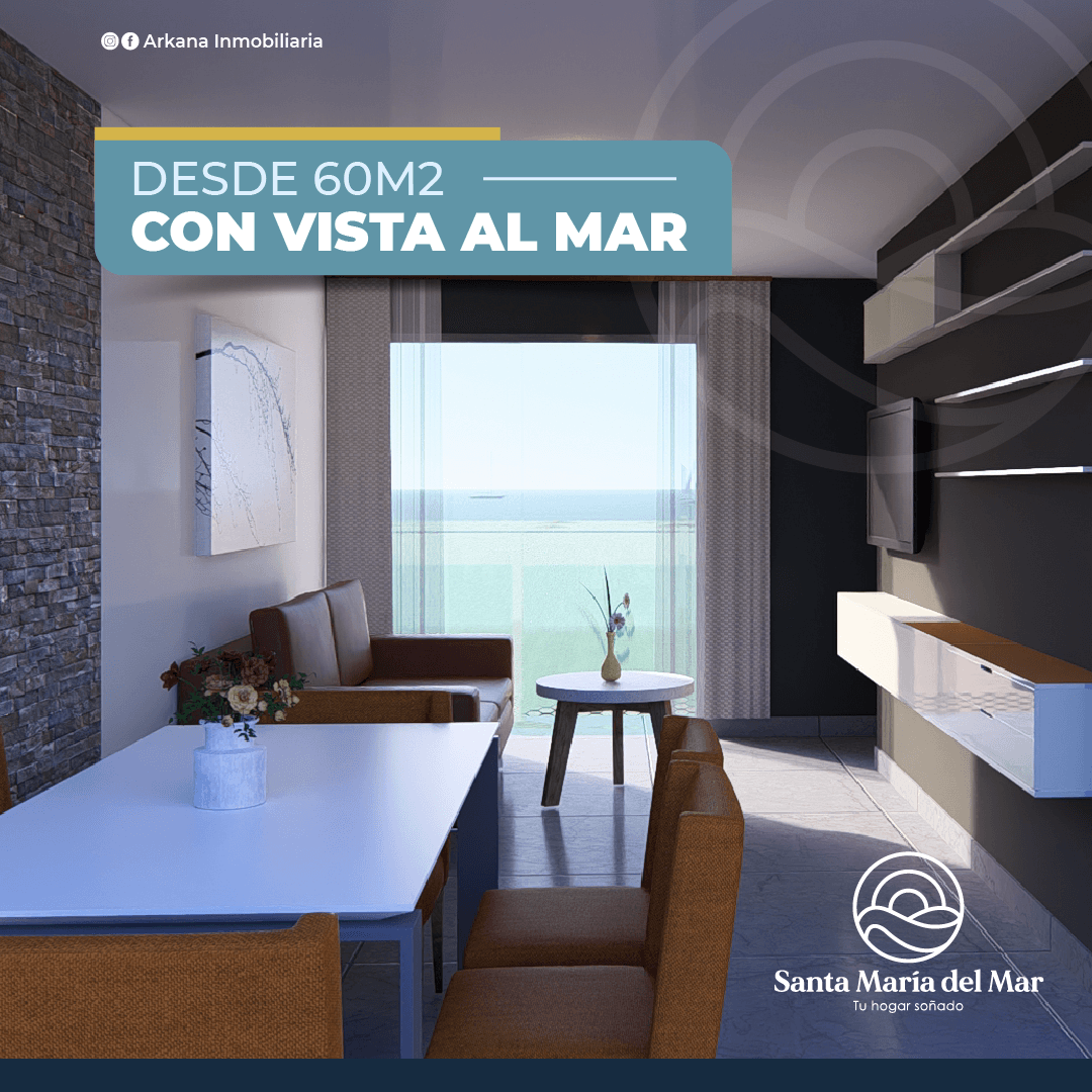 Departamentos con vista al mar en Playa Las Rocas - Pimentel
